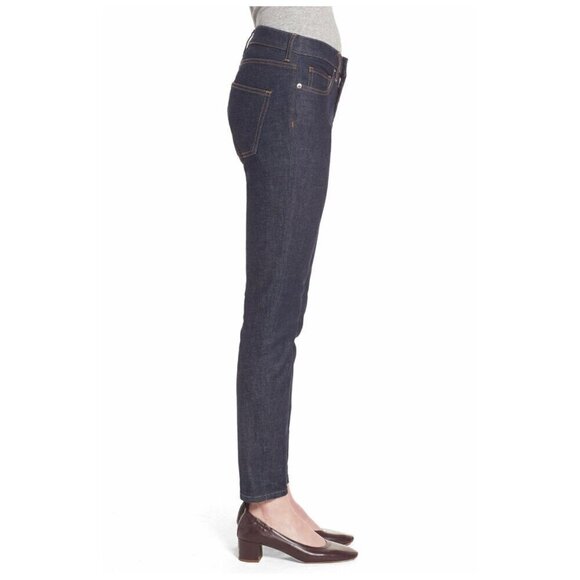 EVERLANE Mid Rise Skinny Jeans NWT $68 Rinse 5-Pocket Slim Leg Women's Size 25R - Picture 4 of 13
